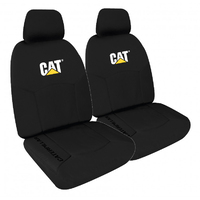 CAT Canvas Car Seat Covers Icon Design (CVCATBX-ICON30) Black