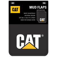 CAT Heavy Duty Mud Flaps (MDCATC) Black 36cm x 23cm  [SET OF 2]