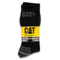 CAT Womens 3 Pack Bamboo Socks (P135300.010) Black 3-8