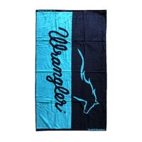 Wrangler Running Horse Towel (XCP2915TWL) Navy/Aqua [GD]