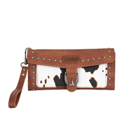 Wrangler Cow Print Wallet (X5S2928WLT) Dark Tan [SD]